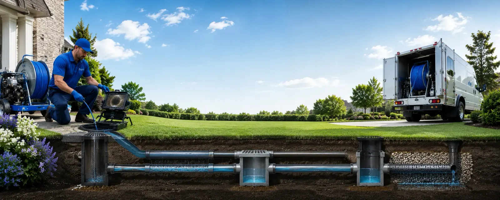Outdoor drain cleaning information for Surry, ME